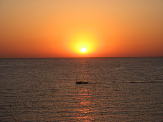 Fototapeta premium Sunrise in Sozopol, year 2014