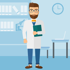 Doctor in medical office.