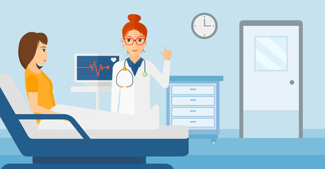 Doctor visiting patient.