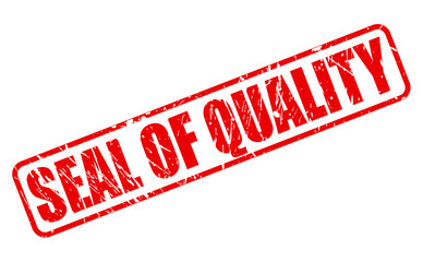 SEAL OF QUALITY red stamp text