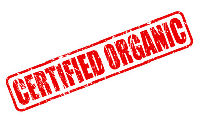 CERTIFIED ORGANIC RED STAMP TEXT