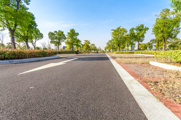 Outdoor parking road