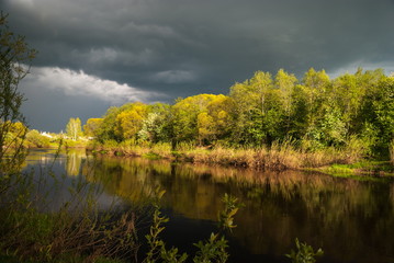 The river Cheryoha of Pskov region, Russia.
