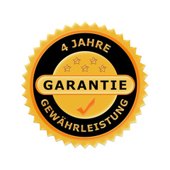 4 jahre - Siegel Gewährleistung 