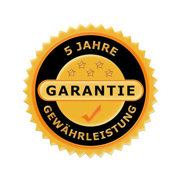 5 jahre - Siegel Gew&auml;hrleistungsanspr&uuml;che