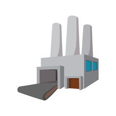 Fuel power station cartoon icon 