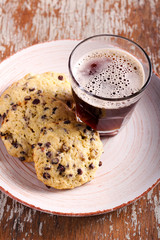 Chocolate chips, raisin and nuts cookies