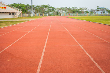 Obraz premium running track in stadium at Mae Fah Luang University, ChiangRai Thailand