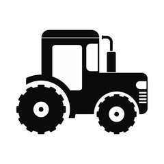Tractor icon black