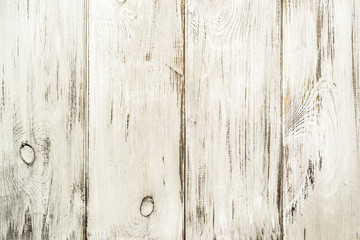 Fototapeta na wymiar White wooden background texture from wooden planks.