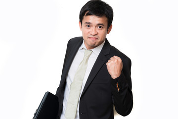 Success friendly and smiling businessman