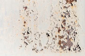 Old painted metal texture with traces of rust.
