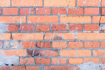 Background of old brick wall pattern texture.