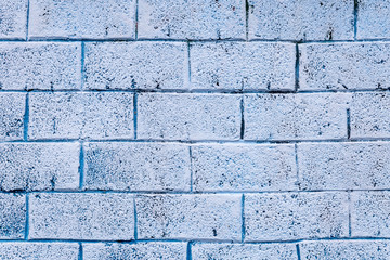 Background texture of a old blue brick wall