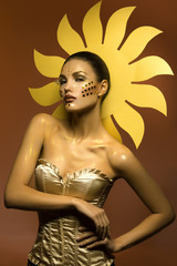 Beautiful sun girl