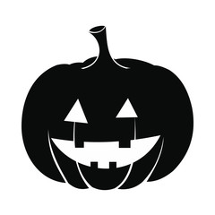 Pumpkin with a smile icon