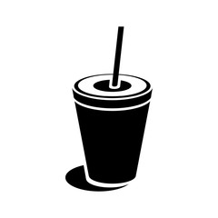 Paper cup icon, simple style