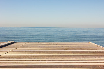 Obraz na płótnie Canvas Sea view from the promenade