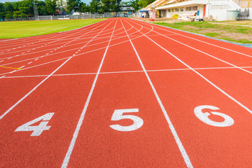 Sport athletics running track