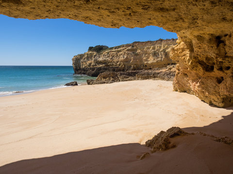Versteckte Badebucht - Algarve Felsküste - Felsalgarve