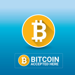 vector Bitcoin symbol. bitcoin icon