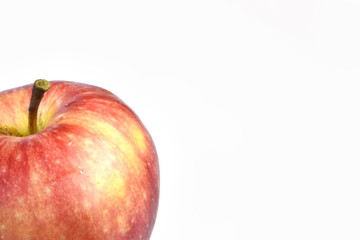 Apple on white