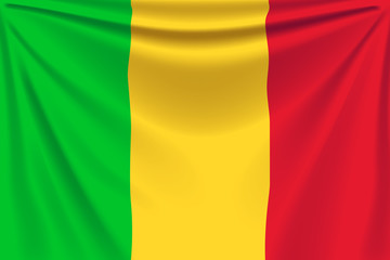 Fototapeta premium back flag mali