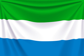 Obraz premium back flag sierra leone