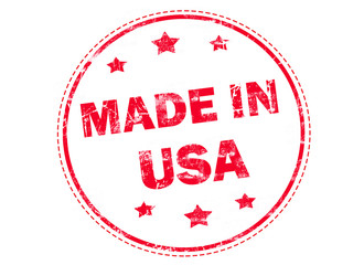 Grunge rubber stamp with text - Made in USA