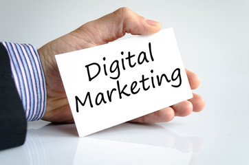 Digital marketing text concept