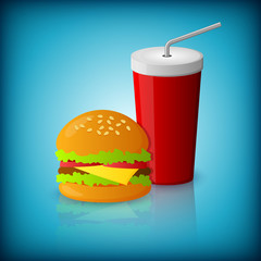 Burger and cola