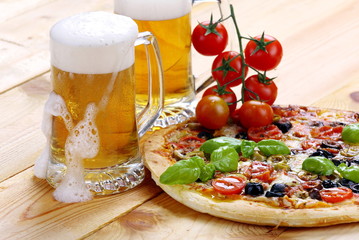 Pizza e birra 