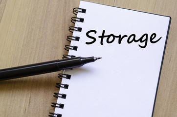 Storage write on notebook