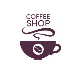 Logo cup coffee shop