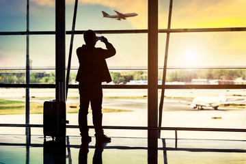 passenger In the Beijing airport