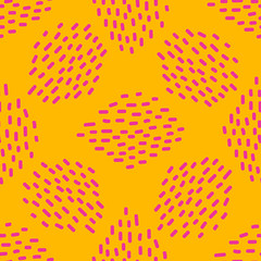 Modern minimalistic seamless pattern with abstract painterly strokes
