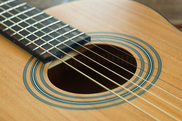 Obraz premium detail of classic guitar