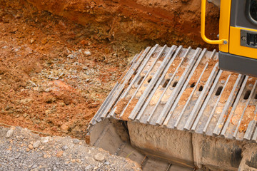 Road construction site