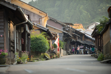 Fototapeta premium 石見銀山の街並み
