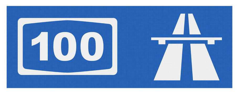 Autobahnzeichen A100