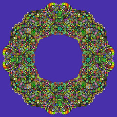 Hand drawn vector doodle mandala