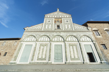 Fototapeta na wymiar Church San Miniato al Monte in Florence, Italy.