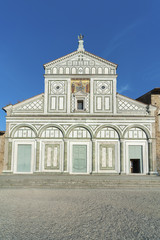 Fototapeta na wymiar Church San Miniato al Monte in Florence, Italy