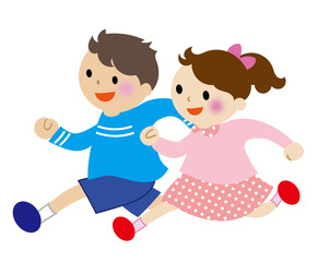 走る子供