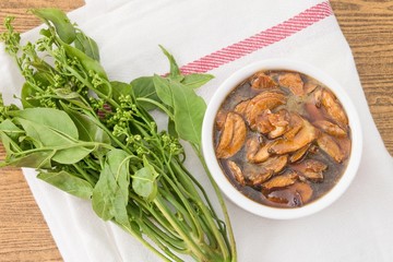 Thai Food of Delicious Neem Served with Sweet Sauce