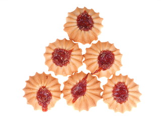 cookies on a white background