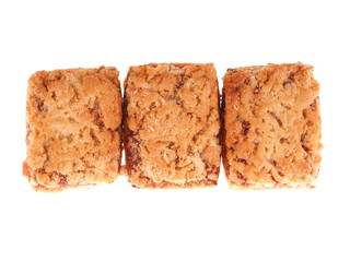 cookies on a white background