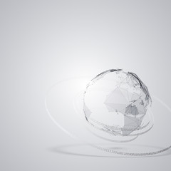 Abstract Triangles Planet Earth 