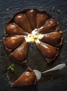 Pear And Liqueur Tarte Tatin