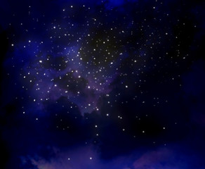 Obraz na płótnie Canvas starry night sky, background